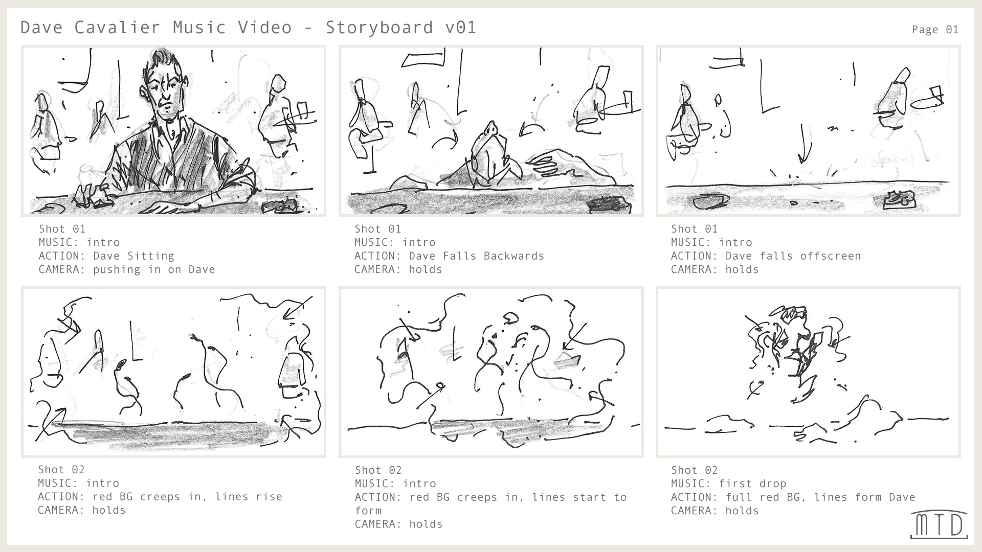 The Hold storyboard page 1
